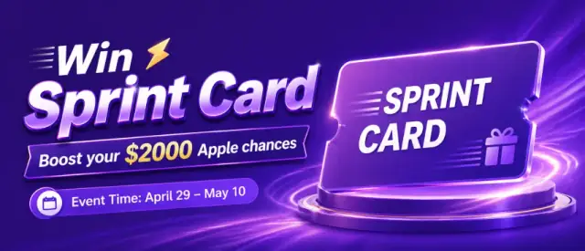 Acbuy Spreadsheet activity banner: ACBUY Sprint Card event to upgrade Apple chances